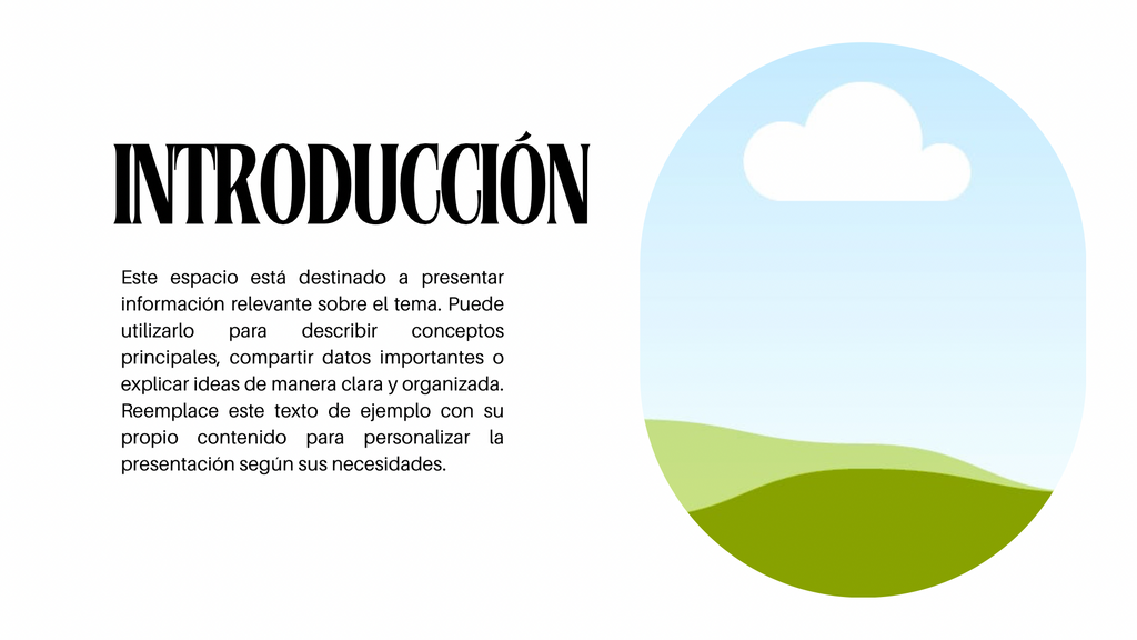 Plantilla Minimalista Azul