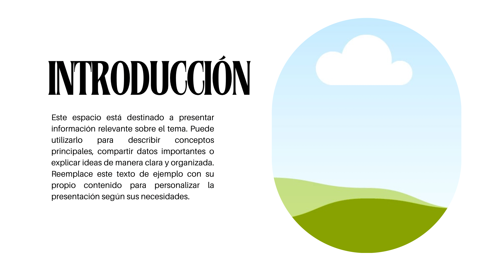 Plantilla Minimalista Azul