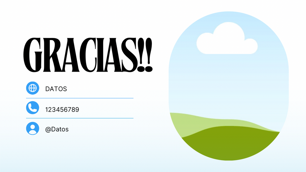 Plantilla Minimalista Azul