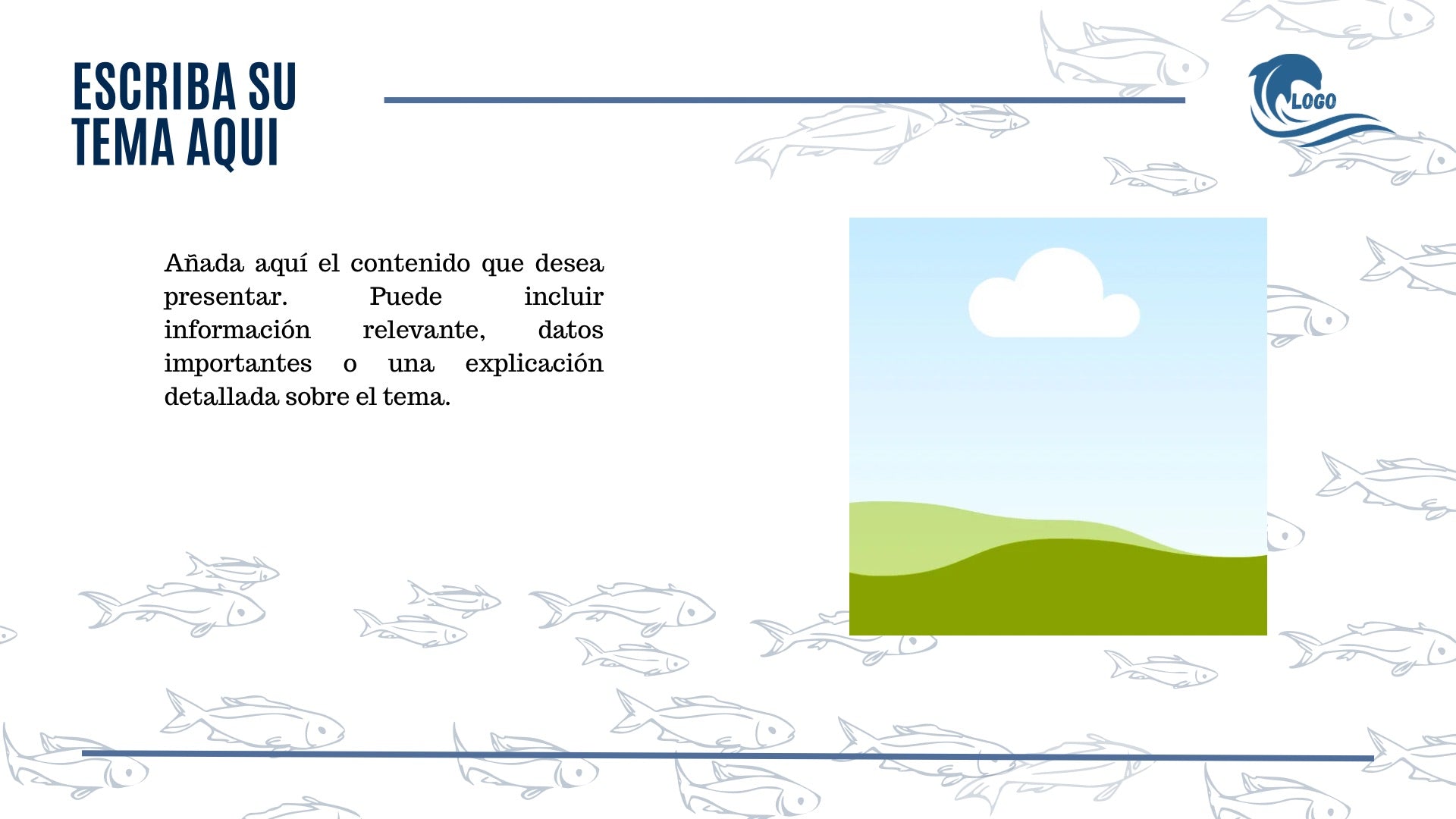 Plantilla de Presentación — Azul