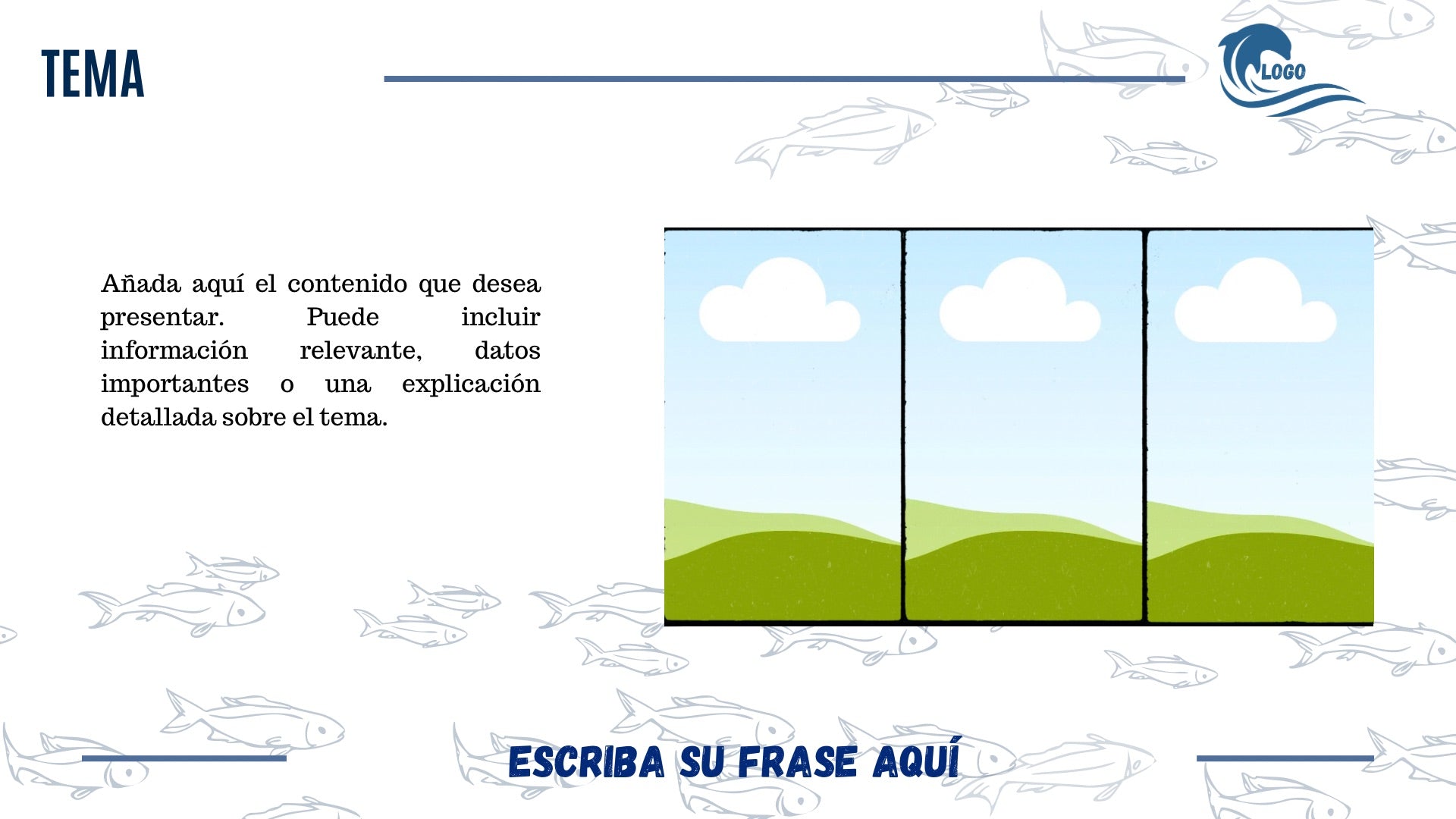 Plantilla de Presentación — Azul