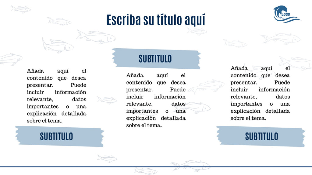 Plantilla de Presentación — Azul